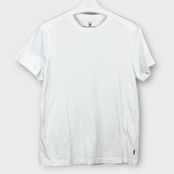 Psycho Bunny White Graphic T-Shirt - Picture 1 of 8